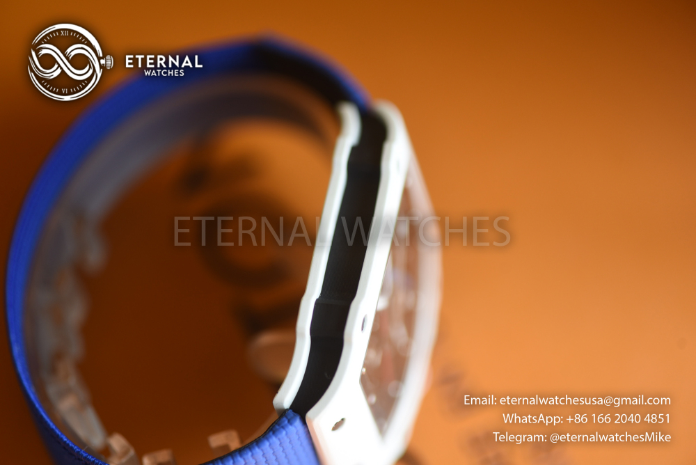 RICHARD MILLE - SUPER CLONE RM67-02 France White Blue Extra Flat UMI V3 (Updated Version)