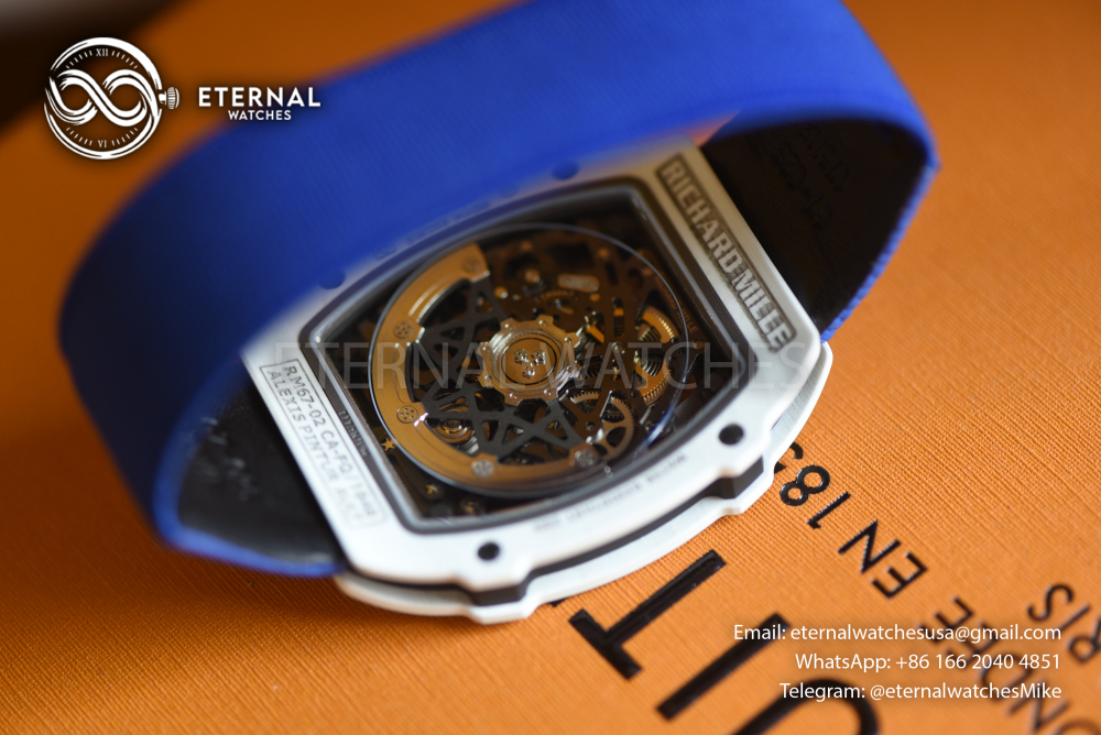 RICHARD MILLE - SUPER CLONE RM67-02 France White Blue Extra Flat UMI V3 (Updated Version)