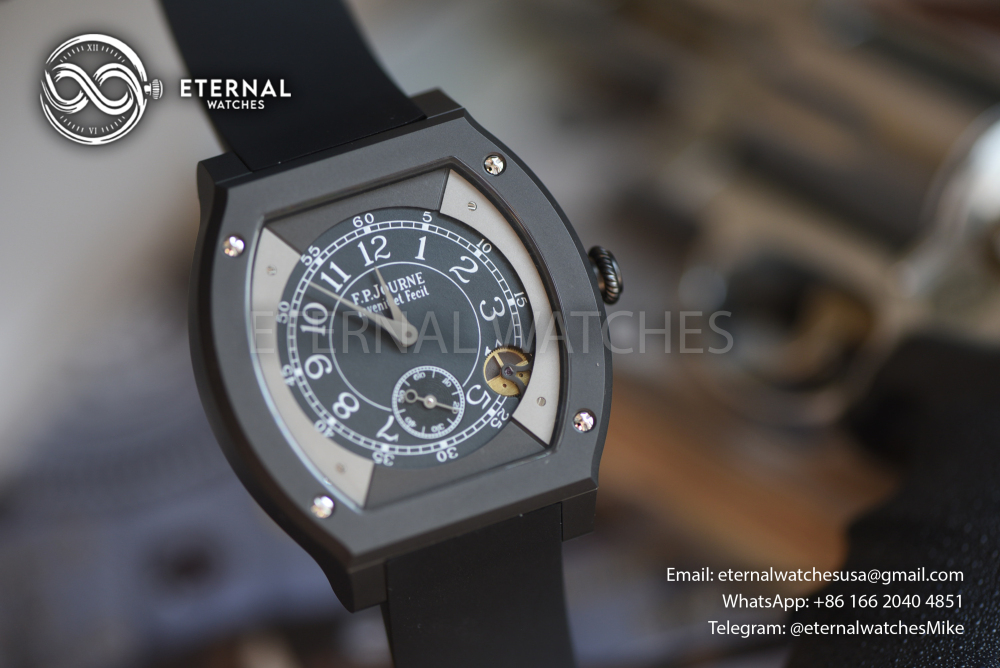 FP Journe - SUPER CLONE Élégante Titalyt 40mm SS/RU Black