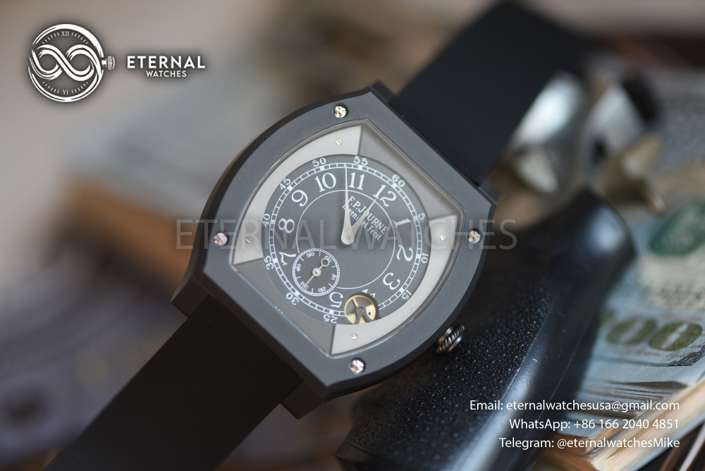 FP Journe - SUPER CLONE Élégante Titalyt 40mm SS/RU Black