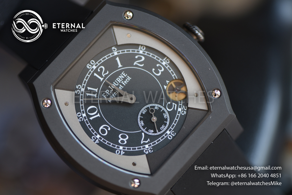 FP Journe - SUPER CLONE Élégante Titalyt 40mm SS/RU Black