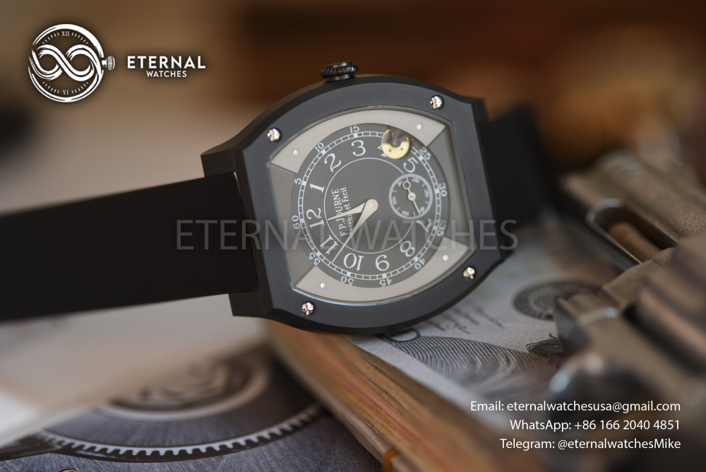 FP Journe - SUPER CLONE Élégante Titalyt 40mm SS/RU Black