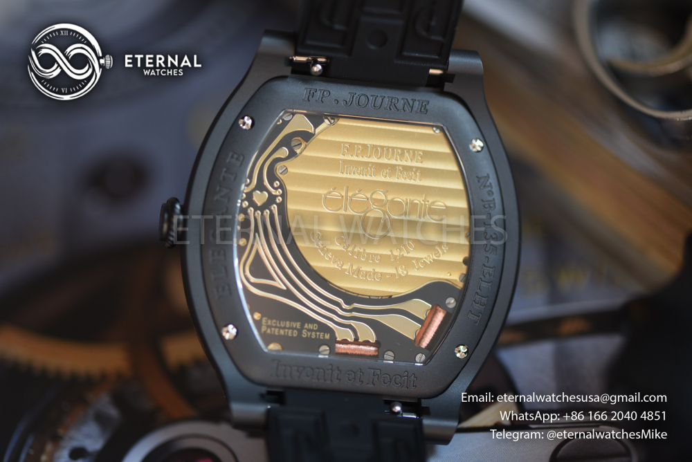 FP Journe - SUPER CLONE Élégante Titalyt 40mm SS/RU Black