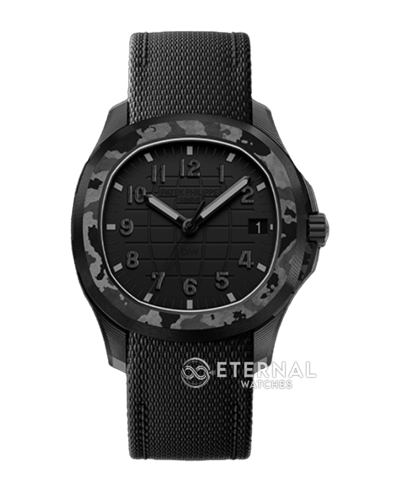 PATEK PHILIPPE - SUPER CLONE Aquanaut CarboQuartz “ALL BLACK” (5167 Base Custom DiW)