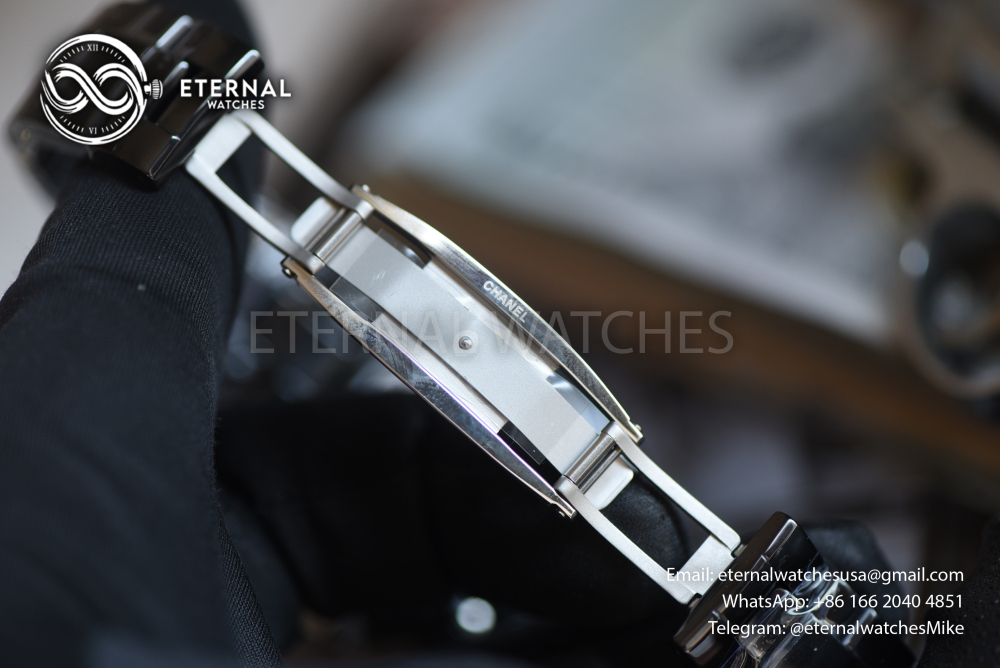 CHANEL - J12 38MM Cer/Cer Black/Dia BVF A12.1