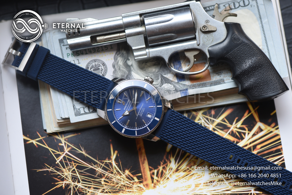 BREITLING - Super Ocean Heritage B20 42mm SS/RU Blue BLF A2824