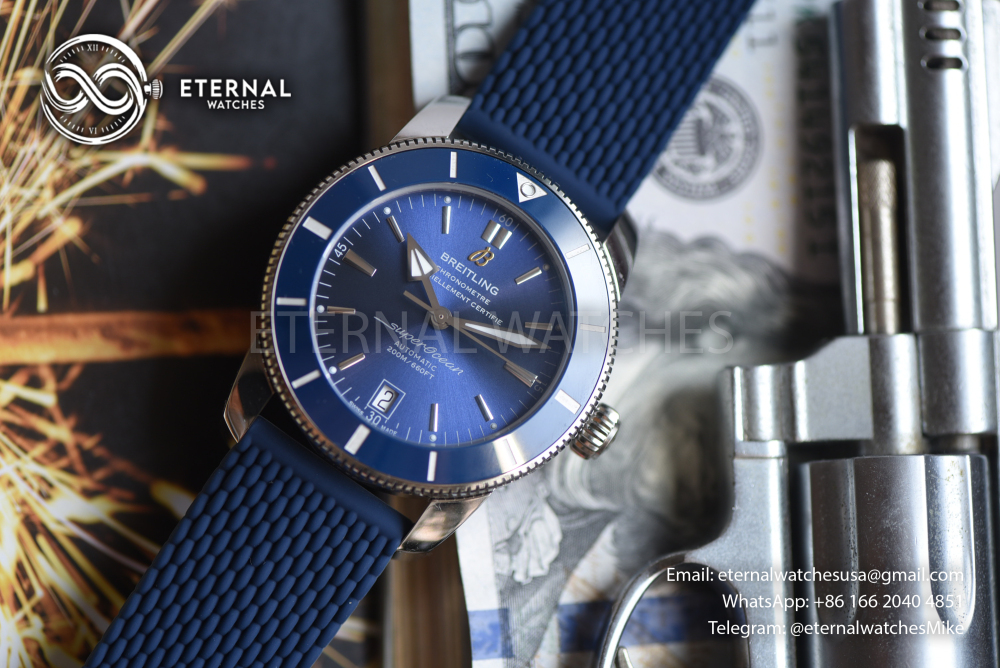 BREITLING - Super Ocean Heritage B20 42mm SS/RU Blue BLF A2824