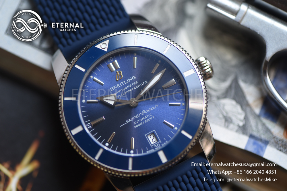 BREITLING - Super Ocean Heritage B20 42mm SS/RU Blue BLF A2824