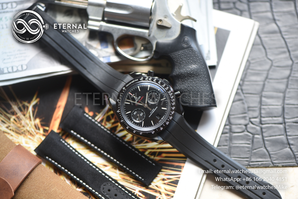 OMEGA - SUPER CLONE Speedmaster 44mm "Dark Side of The Moon" Black Ceramic/LE N1F A9300