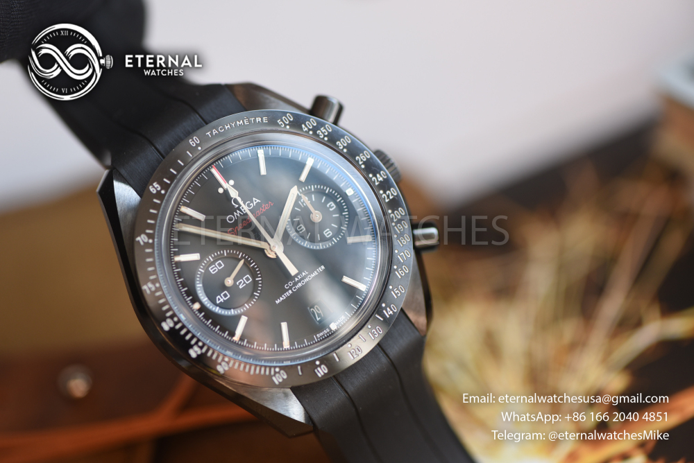 OMEGA - SUPER CLONE Speedmaster 44mm "Dark Side of The Moon" Black Ceramic/LE N1F A9300