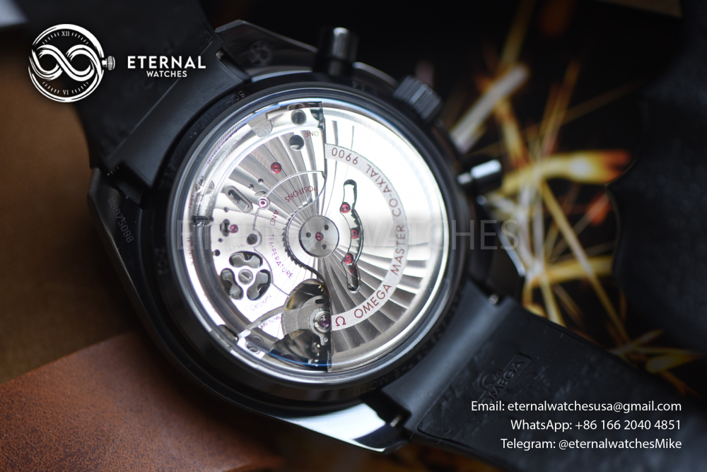 OMEGA - SUPER CLONE Speedmaster 44mm "Dark Side of The Moon" Black Ceramic/LE N1F A9300