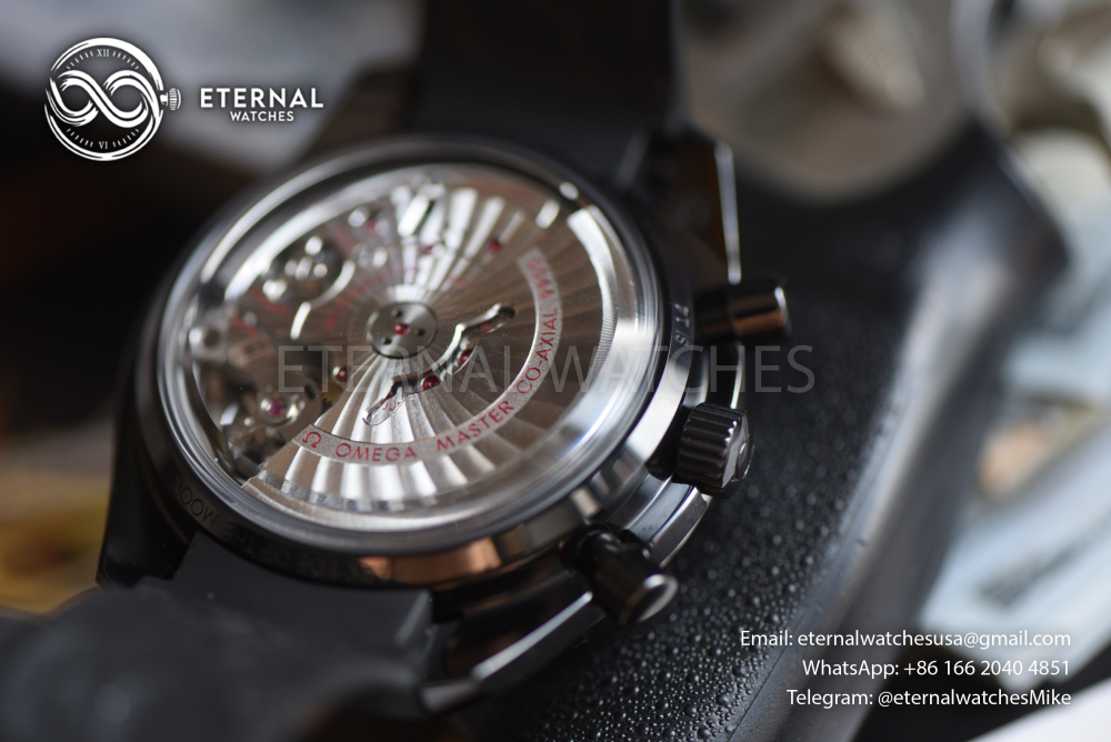 OMEGA - SUPER CLONE Speedmaster 44mm "Dark Side of The Moon" Black Ceramic/LE N1F A9300