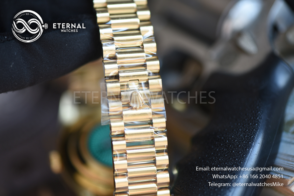 ROLEX - SUPER CLONE DayDate 228238 40mm YG/YG Green Ombre RCF V2 (Weight Adjusted)