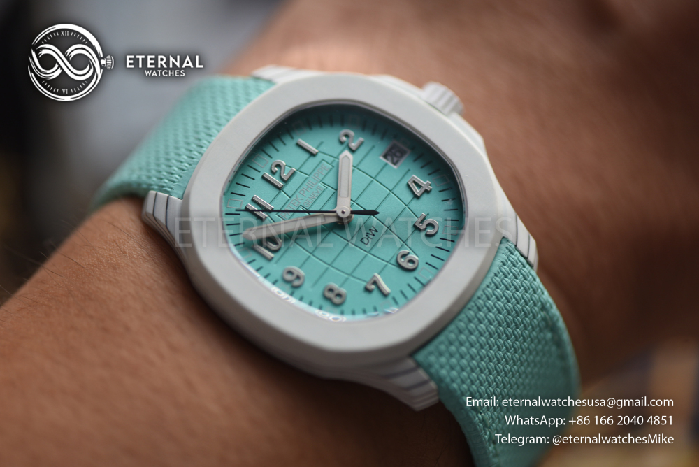 PATEK PHILIPPE - SUPER CLONE Aquanaut CarboQuartz “CELESTE” (5167 Base Custom DiW)