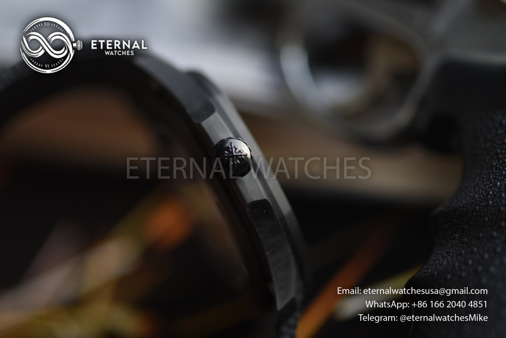 PATEK PHILIPPE - SUPER CLONE Aquanaut CarboQuartz “ALL BLACK” (5167 Base Custom DiW)