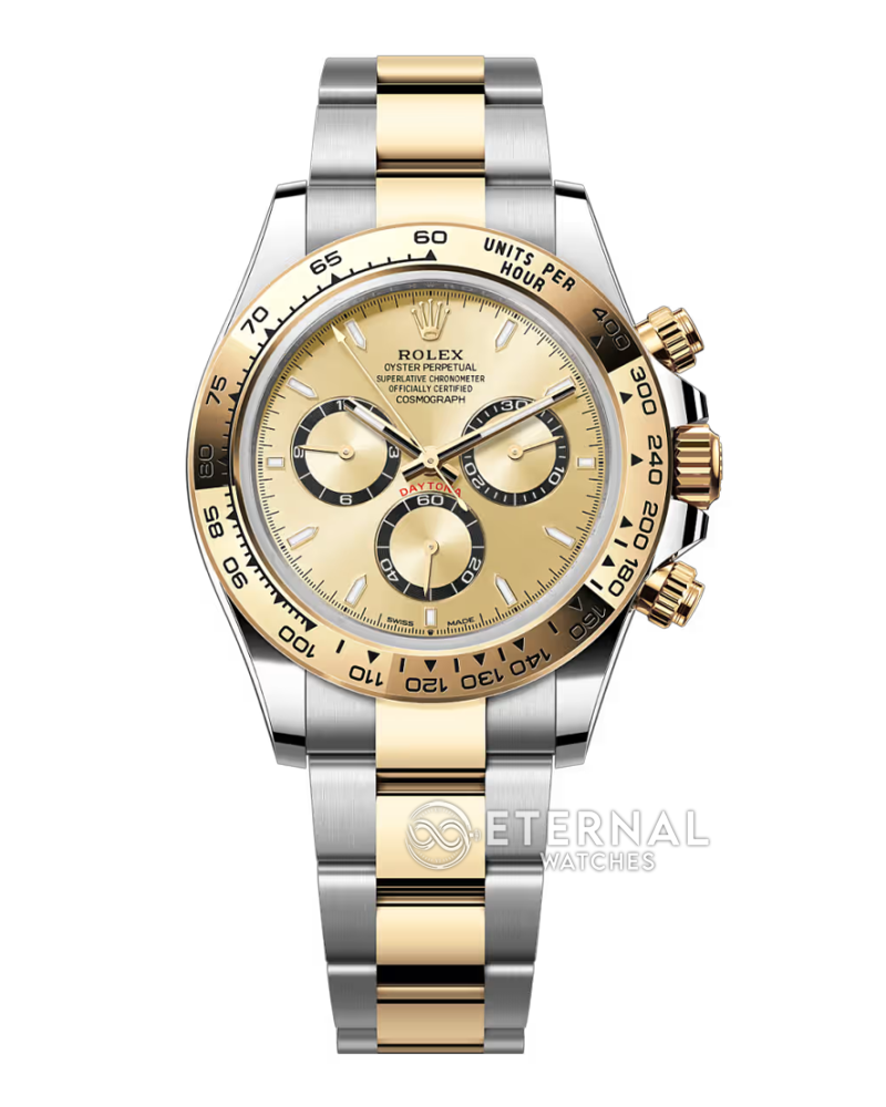 ROLEX - SUPER CLONE Daytona 126503 40mm YG/SS Gold Dial VSF V3 DD4131 (Weight Adjusted)