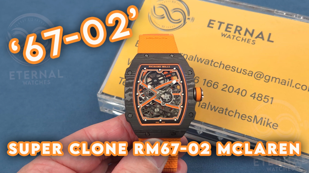 RICHARD MILLE - SUPER CLONE RM67-02 Mc Laren Extra Flat UMI V3 (Updated Version)