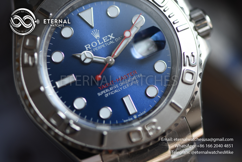 ROLEX - SUPER CLONE YachtMaster 126622 40mm SS/SS Blue/Dot VSF DD3235