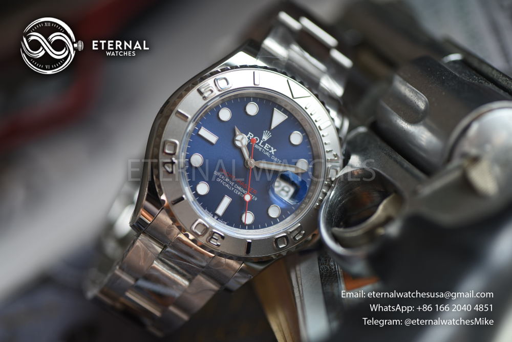 ROLEX - SUPER CLONE YachtMaster 126622 40mm SS/SS Blue/Dot VSF DD3235