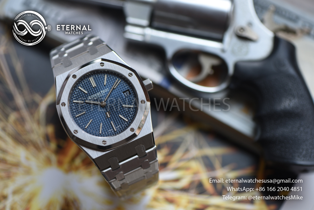 AUDEMARS PIGUET - Royal Oak Jumbo Extra Thin 39mm 16202 SS/SS Blue Dial ZF A7121
