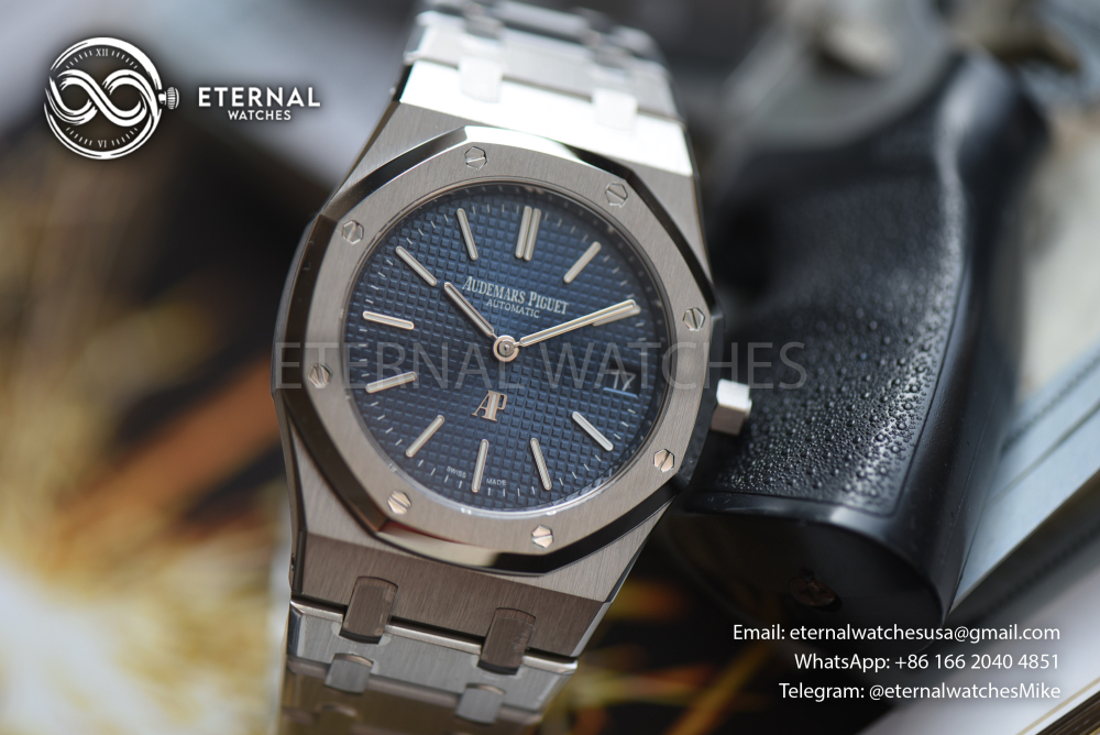 AUDEMARS PIGUET - Royal Oak Jumbo Extra Thin 39mm 16202 SS/SS Blue Dial ZF A7121