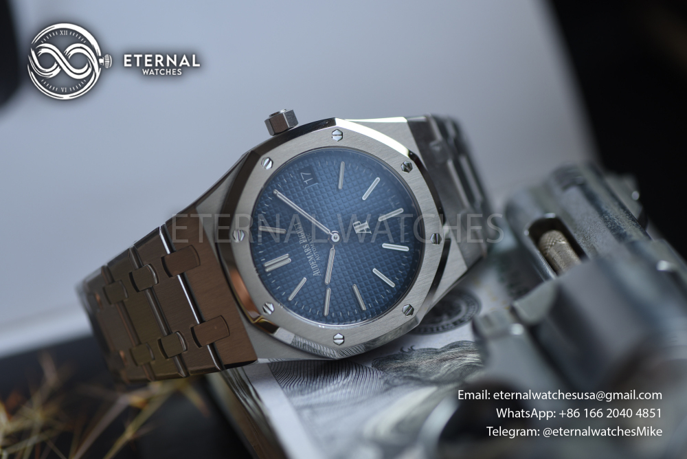 AUDEMARS PIGUET - Royal Oak Jumbo Extra Thin 39mm 16202 SS/SS Blue Dial ZF A7121