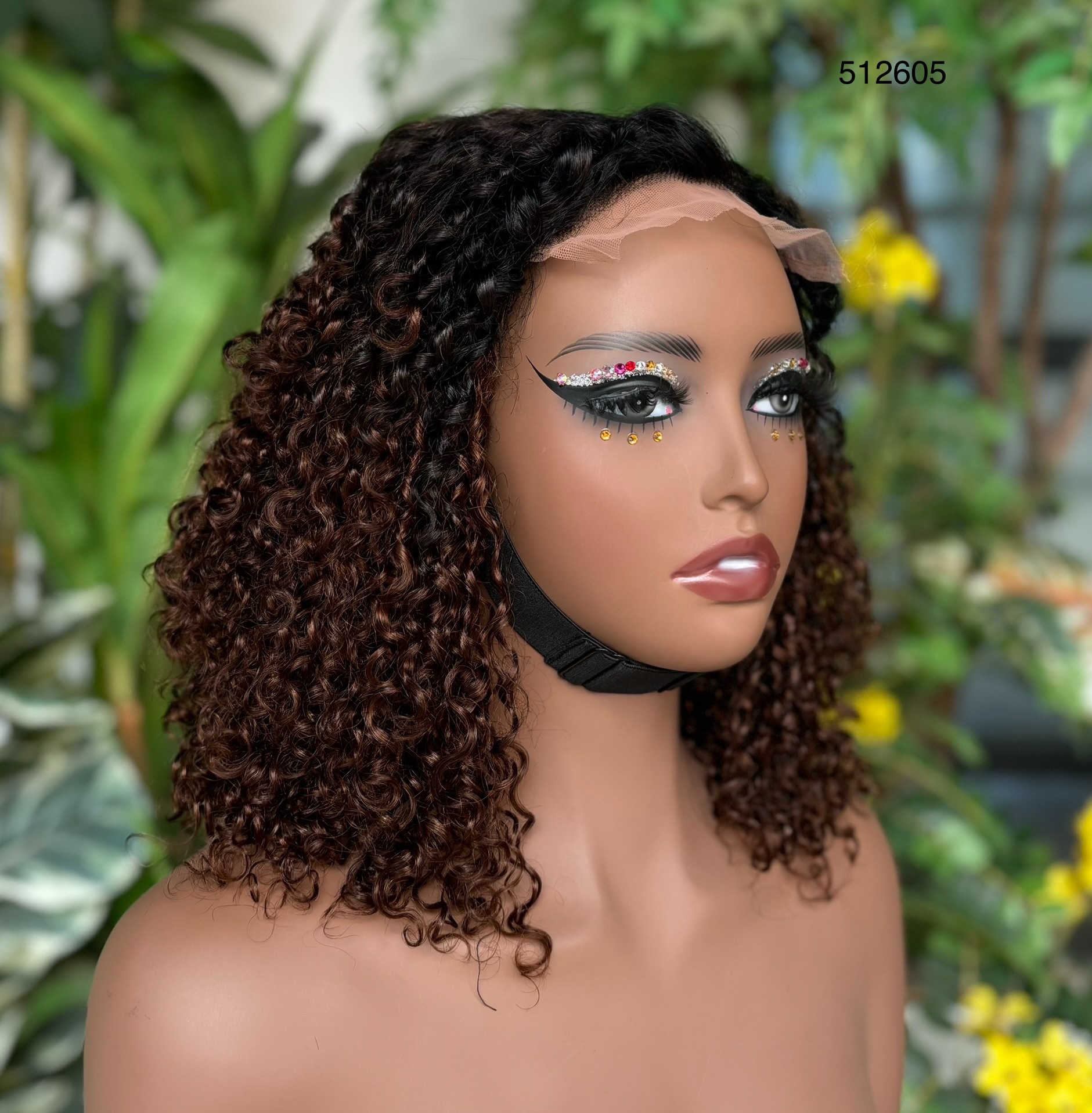 Ola   hair   Brazilian Water Wave Human Hair Wigs With Bangs Full Machine Made Wigs For Women Remy Pixie Cut Bob Wig With Bangs