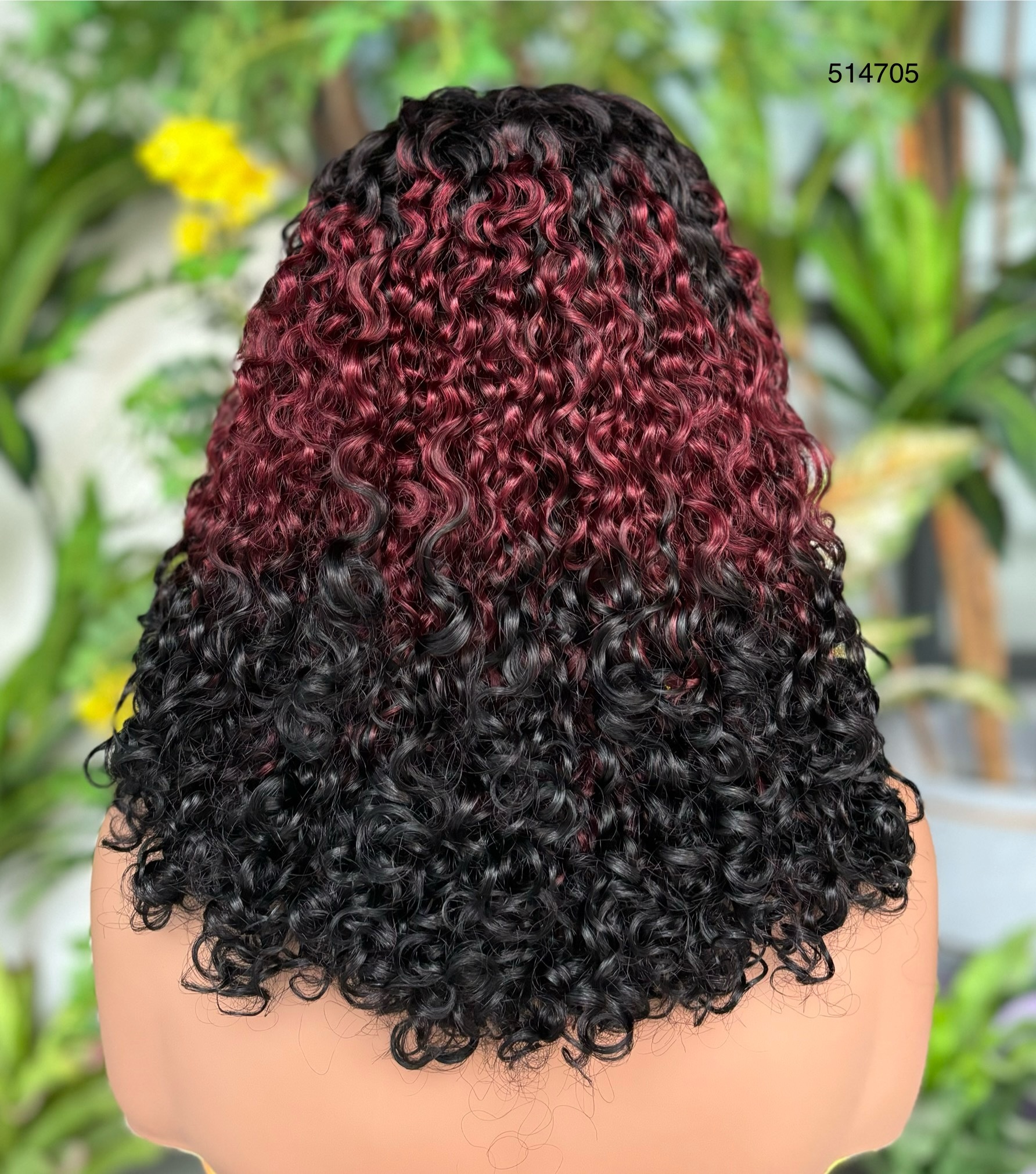 Ola   hair   Factory outlet 1b 99j color curly pixie cut virgin hair for black women natural hair lace front human hair wigs