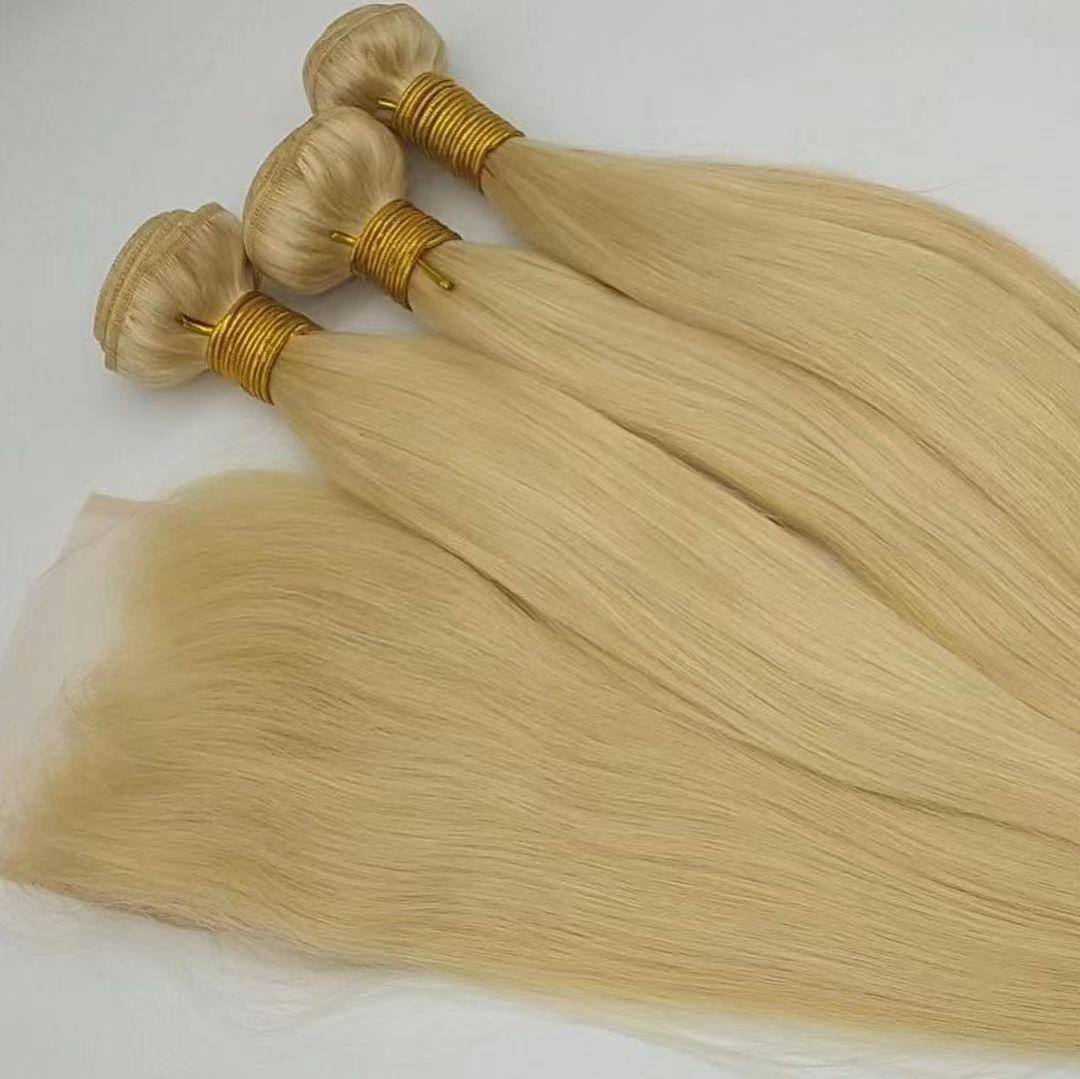 ola hair #613 Blonde Human Hair Lace Closure Wig 100% Human Hair Straight Glueless Real Cuticle Aligned Hair Lace Front Wigs