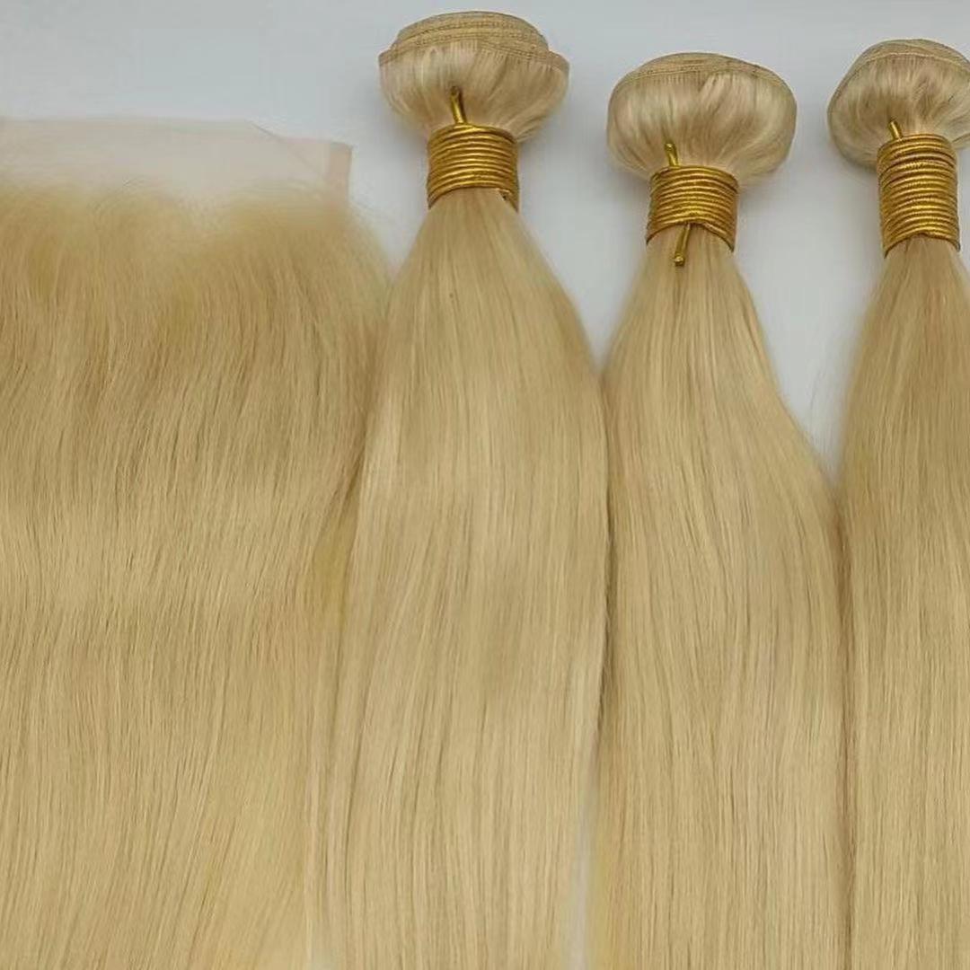 ola hair #613 Blonde Human Hair Lace Closure Wig 100% Human Hair Straight Glueless Real Cuticle Aligned Hair Lace Front Wigs