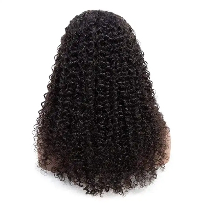 Ola   hair     Factory outlet 1b  color curly pixie cut virgin hair for black women natural hair lace front human hair wigs