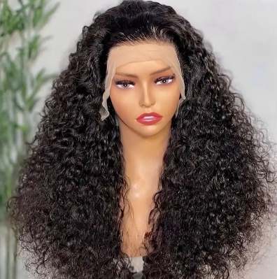 Ola   hair     Factory outlet 1b  color curly pixie cut virgin hair for black women natural hair lace front human hair wigs