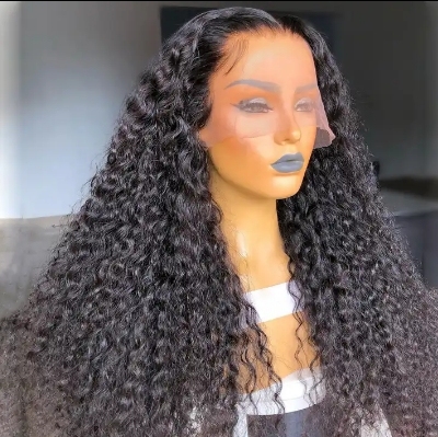Ola   hair     Factory outlet 1b  color curly pixie cut virgin hair for black women natural hair lace front human hair wigs