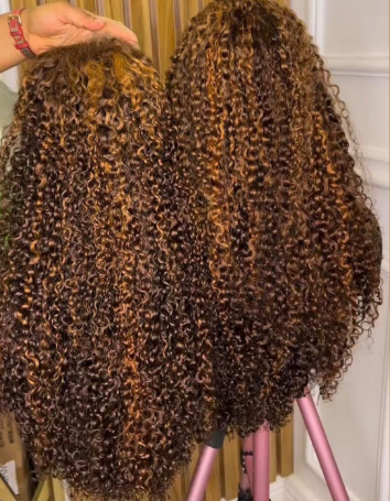 Ola   hair     High Quality Super Double Drawn Fummi Hair Pixie Curl Ombre Color Virgin Human Hair Hot Selling In Nigeria