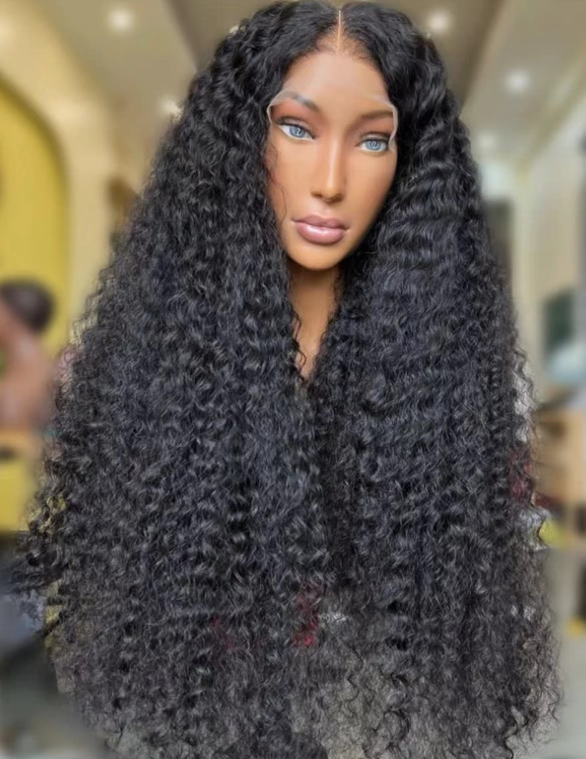 Ola   hair    Brazilian Water Wave Human Hair Wigs With Bangs Full Machine Made Wigs For Women Remy Pixie Cut Bob Wig With Bangs