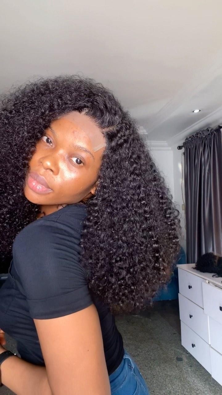 Ola   hair    Brazilian Water Wave Human Hair Wigs With Bangs Full Machine Made Wigs For Women Remy Pixie Cut Bob Wig With Bangs
