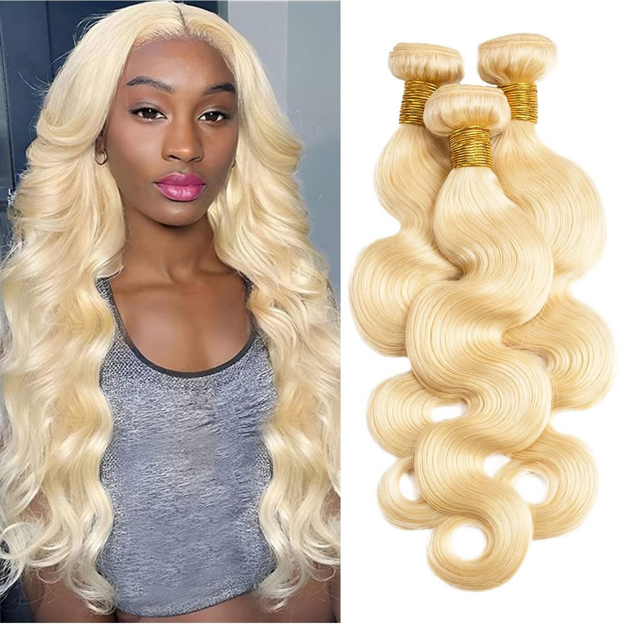 ola hair #613 Blonde Human Hair Lace Closure Wig 100% Human Hair Straight Glueless Real Cuticle Aligned Hair Lace Front Wigs