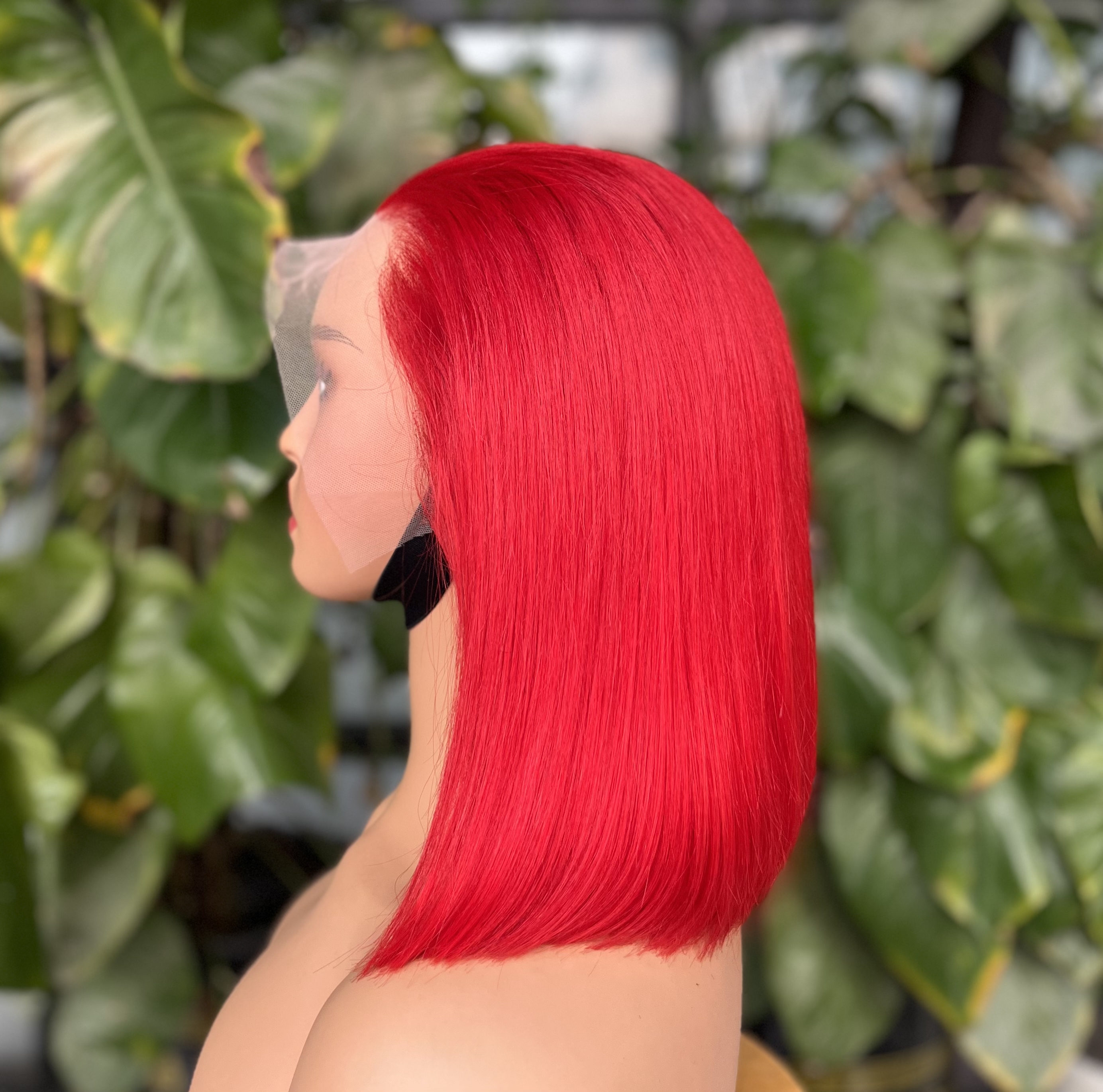 ola hair 180% 150% Density Short Color Bob Lace Frontal Wig Factory Hot Sale Free Part Human Hair Wigs