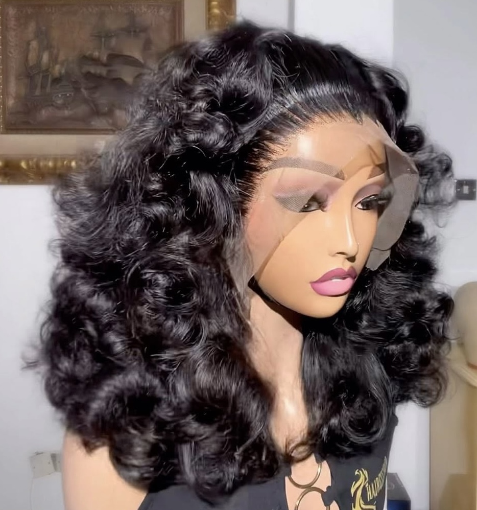 Ola   hair   Super double drawn elastic curly hair