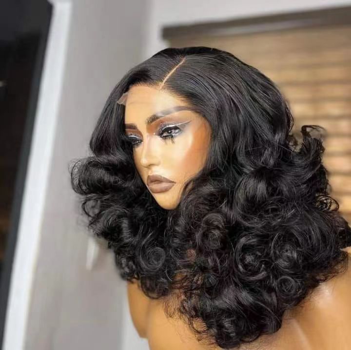 Ola   hair     Super Double Drawn 100% Unprocessed Human Hair Weave Egg Roll Curly Raw funmi Indian Cuticle Aligned Hair
