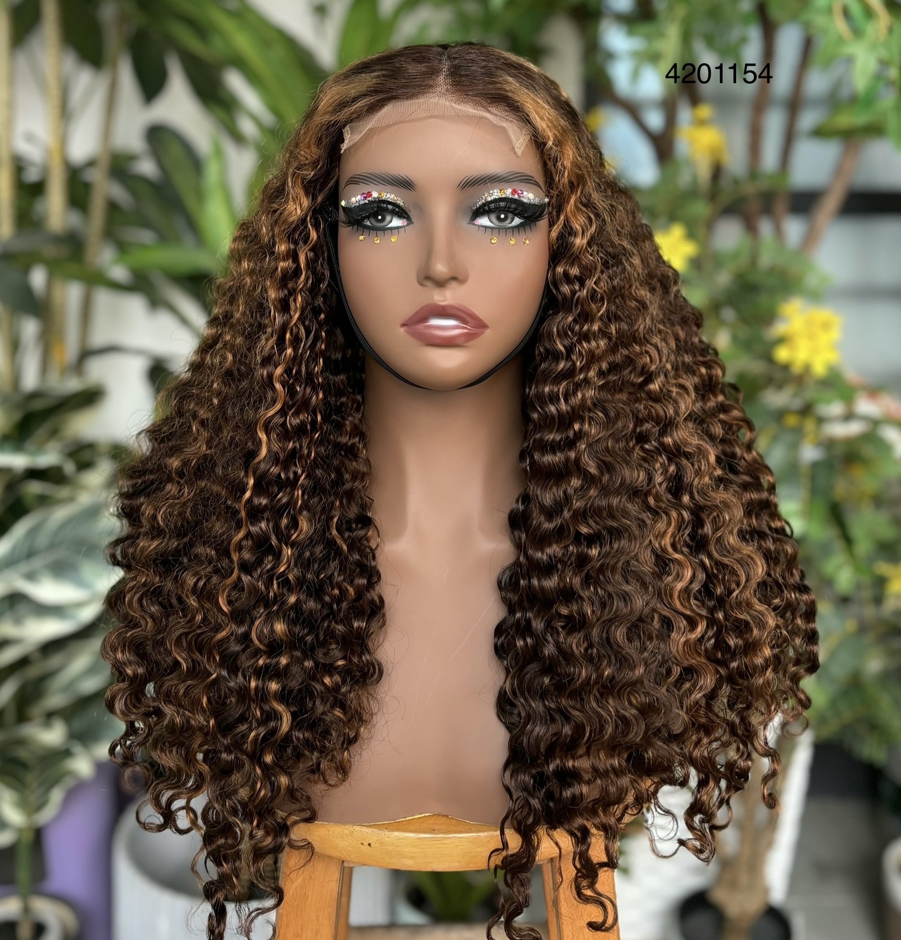 ola hair deep curly lace frontal wig