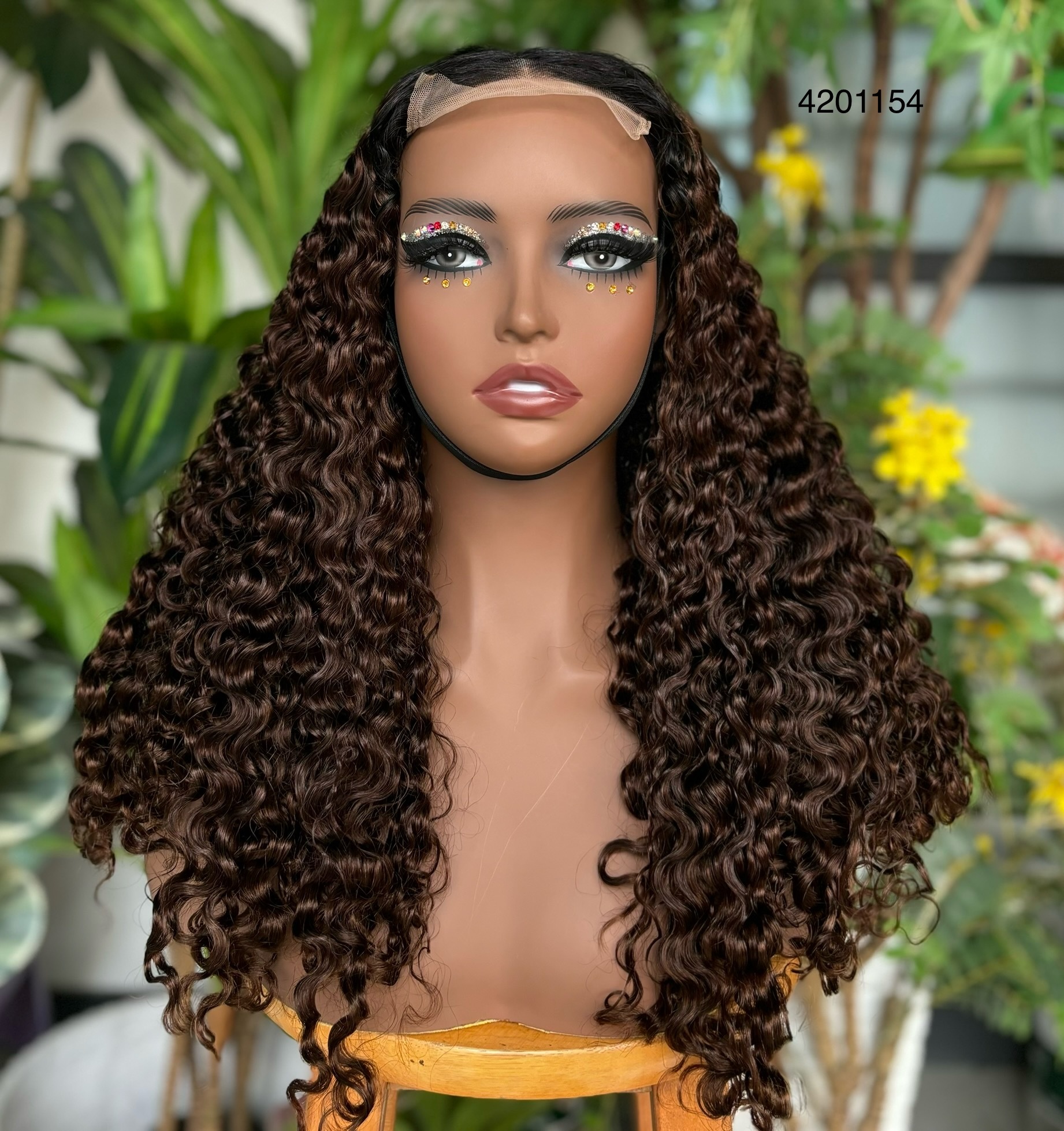 ola hair deep curly lace frontal wig