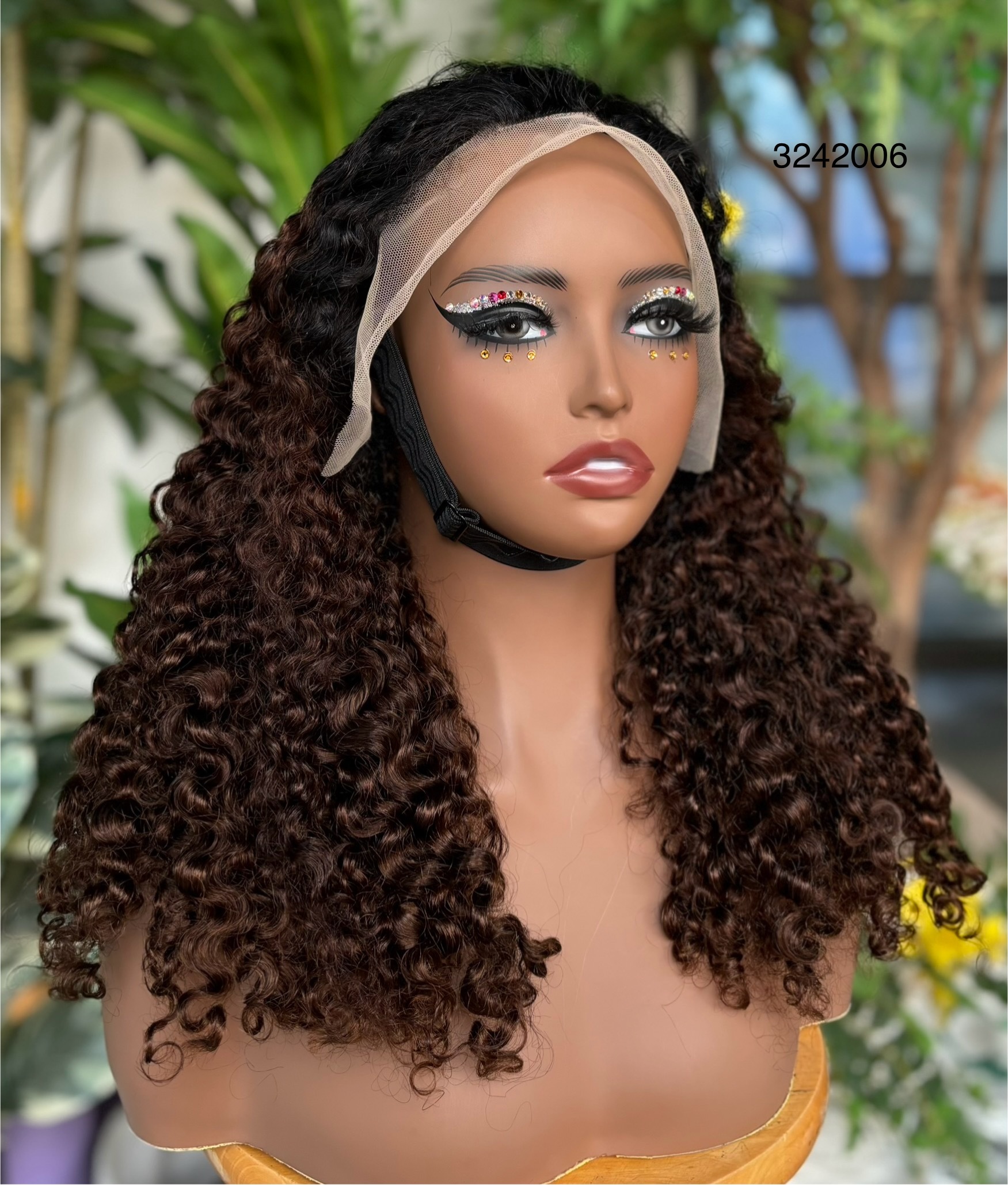 ola hair deep curly lace frontal wig