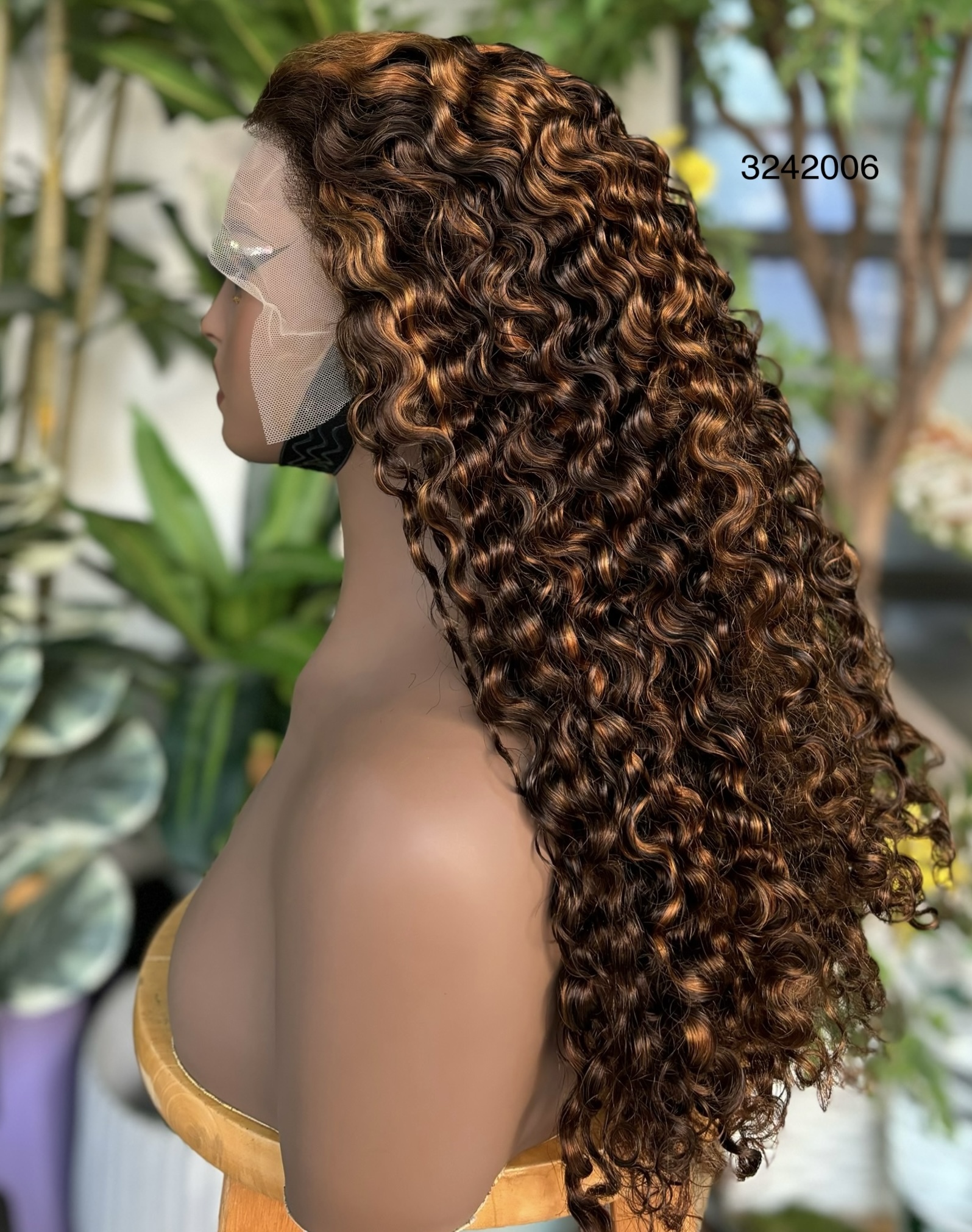 ola hair deep curly lace frontal wig