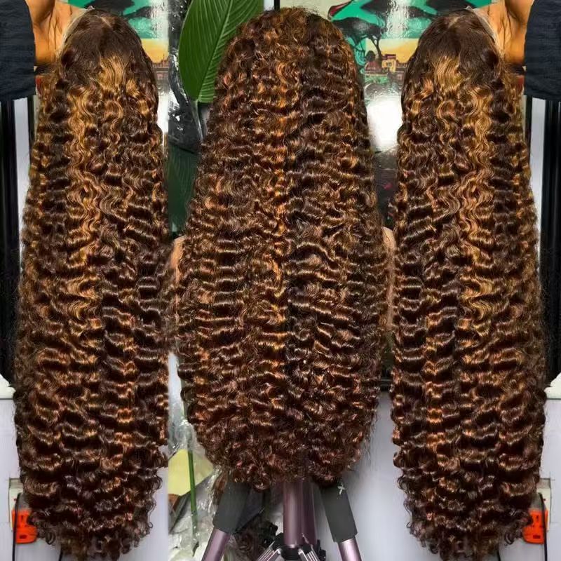 ola hair deep curly lace frontal wig