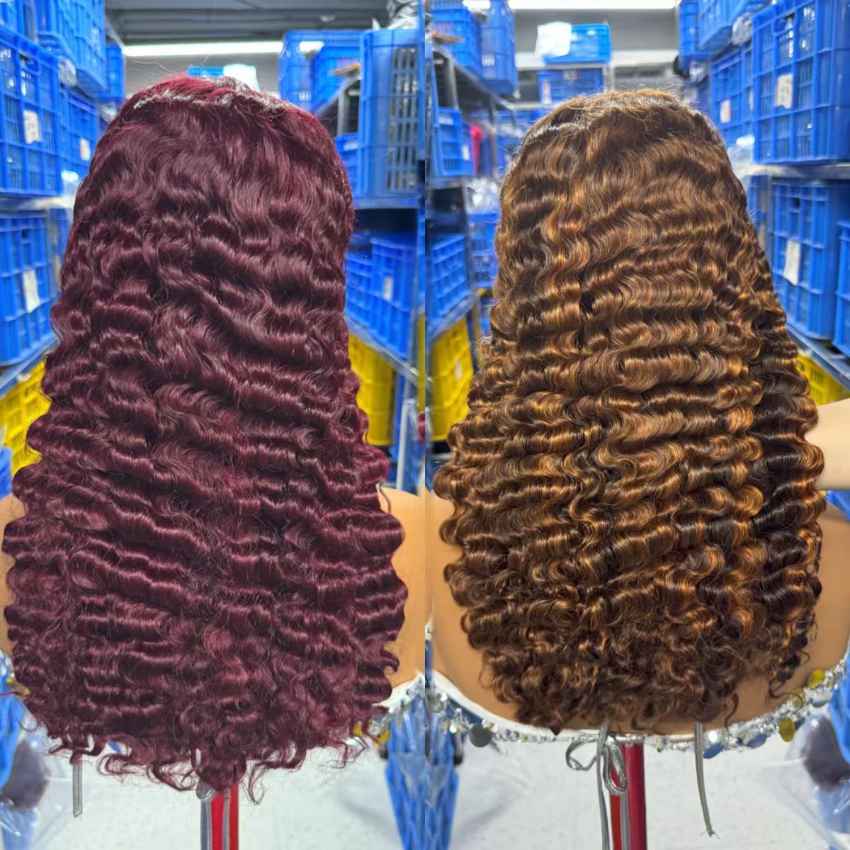 ola hair deep curly lace frontal wig