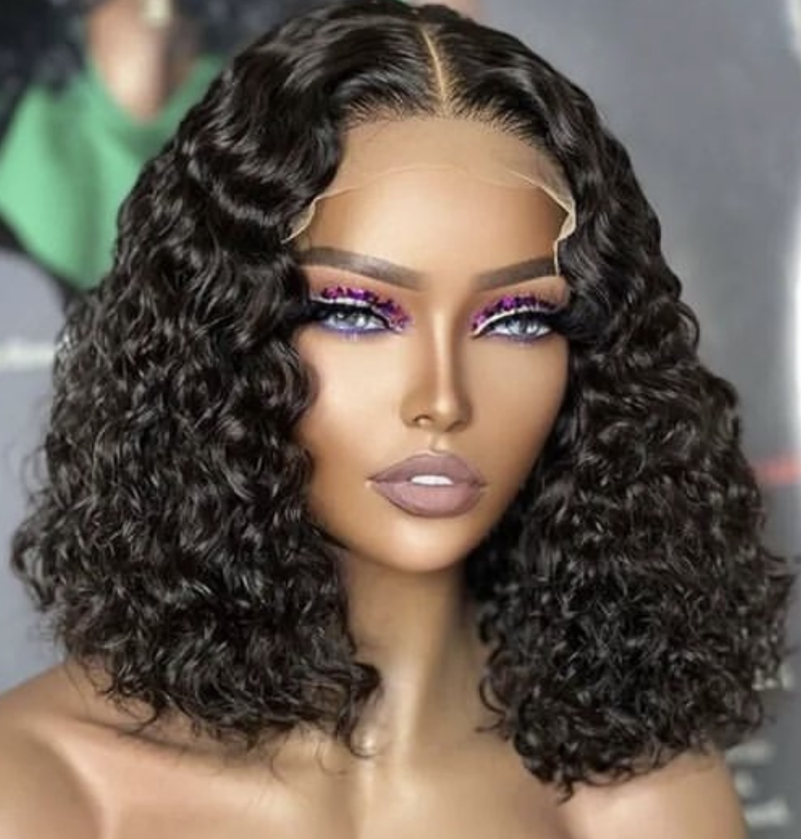ola hair Human Hair Wig Vendors Machine Make Lace Frontal Wig Water Wave Curly Virgin Brazilian Hair Wigs