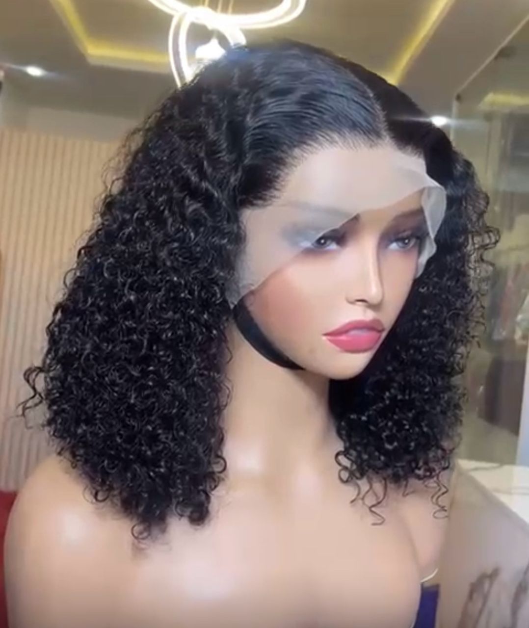 ola hair Human Hair Wig Vendors Machine Make Lace Frontal Wig Water Wave Curly Virgin Brazilian Hair Wigs