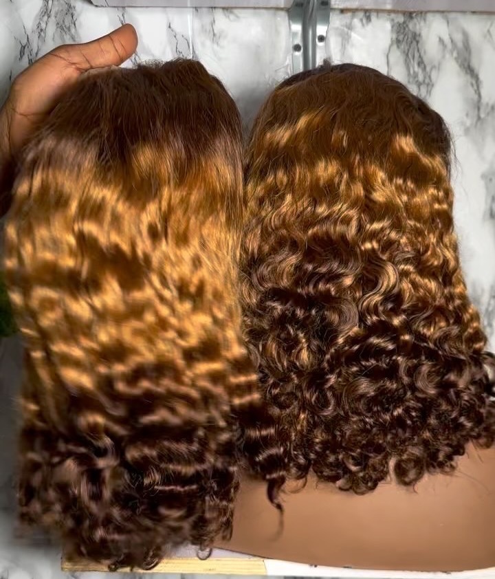ola hairHuman Hair Wig Vendors Machine Make Lace Frontal Wig Water Wave Curly Virgin Brazilian Hair Wigs