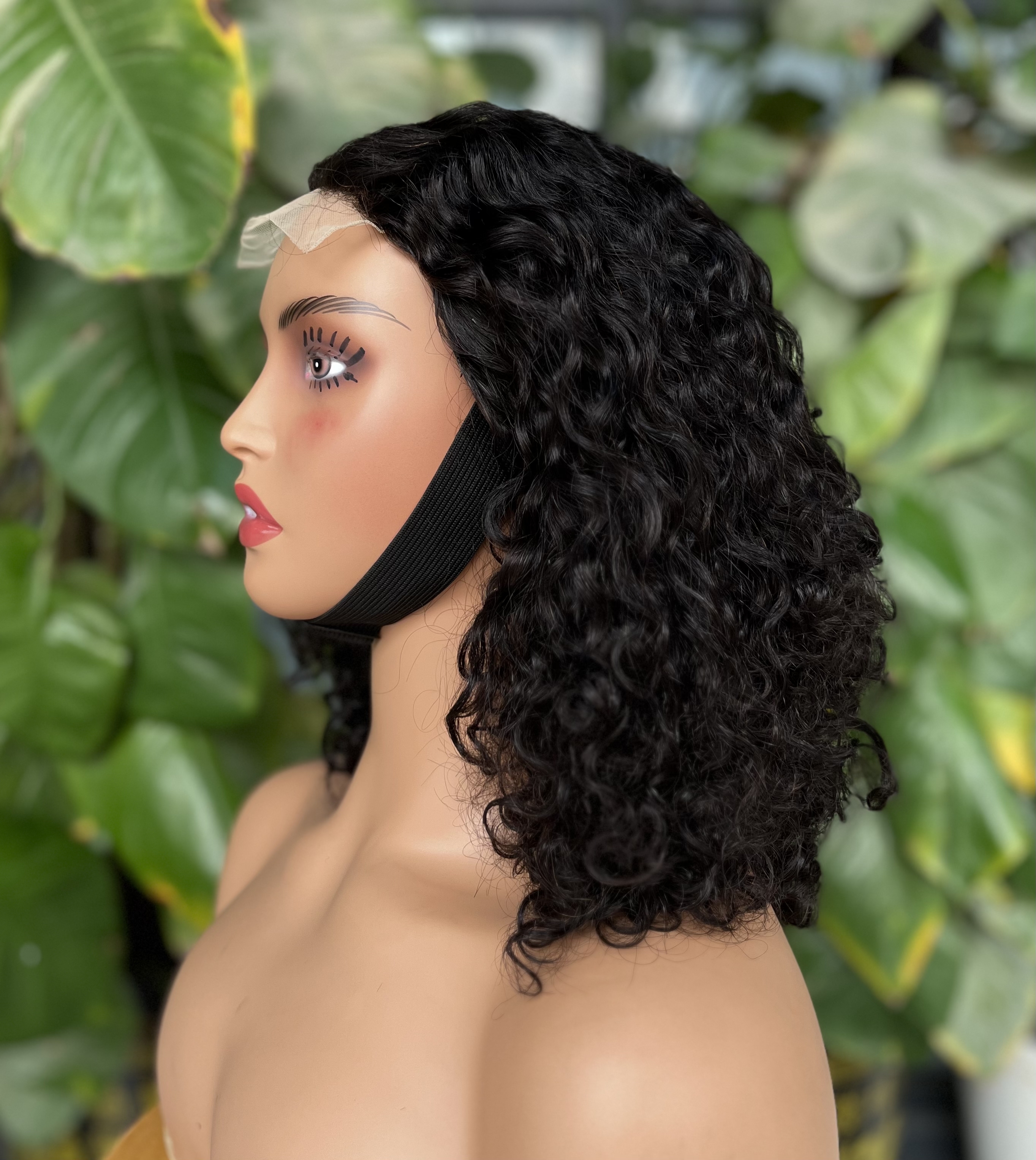 ola hair Human Hair Wig Vendors Machine Make Lace Frontal Wig Water Wave Curly Virgin Brazilian Hair Wigs